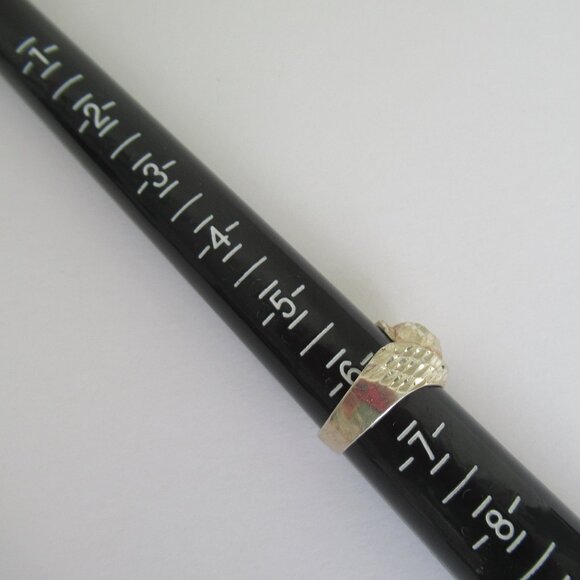 925 Sterling Silver Modernist Ring Size 6.25 Marked - Picture 8 of 9